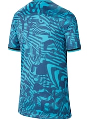 Nike Turquoise Blue Blank Tottenham Hotspur FC 22/23 Third Football Shirt Kids - Image 9 of 9