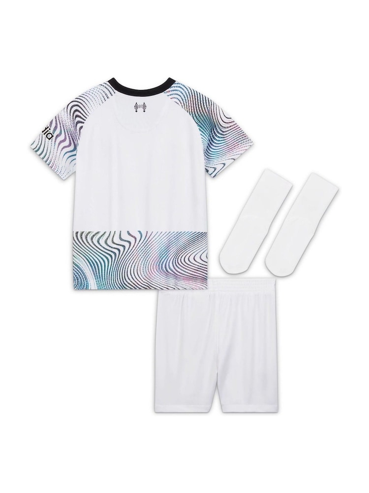 Nike White Liverpool FC 22/23 Away Football Kit - Image 2 of 3