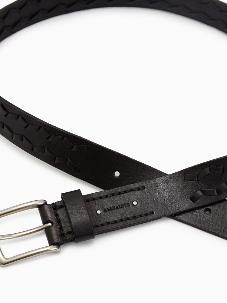AllSaints Black Buster Belt - Image 6 of 6 AllSaints Black Buster Belt - Image 6 of 6