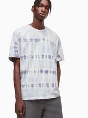 AllSaints Blue Montie Short Sleeve 100% Cotton Crew T-Shirt - Image 1 of 5