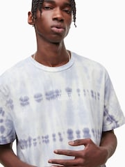 AllSaints Blue Montie Short Sleeve 100% Cotton Crew T-Shirt - Image 4 of 5