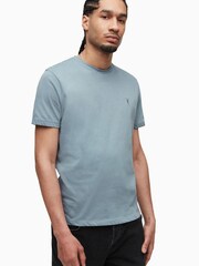 AllSaints Blue Brace Short Sleeve Crew T-Shirt - Image 1 of 6