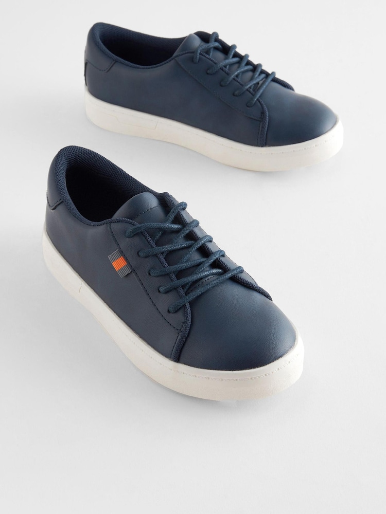 Navy Blue Smart Lace-Up Shoes - Image 1 of 5