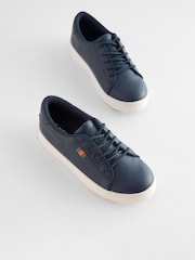 Navy Blue Smart Lace-Up Shoes - Image 3 of 5