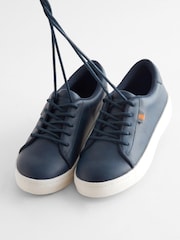 Navy Blue Smart Lace-Up Shoes - Image 4 of 5