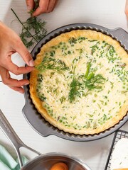 KitchenAid Silver 28cm Steel Quiche Baking Tin - Image 1 of 4