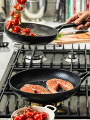 KitchenAid Black Classic Forged 24cm Frying Pan - Image 1 of 2