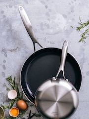 GreenPan Silver Geneva 20+28cm Frying Pan Set - Image 1 of 3