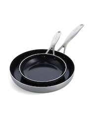 GreenPan Silver Geneva 20+28cm Frying Pan Set - Image 3 of 3