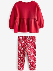 Red Peppa Pig Christmas Top And Leggings Set (3mths-7yrs) - Image 5 of 6
