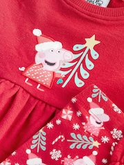 Red Peppa Pig Christmas Top And Leggings Set (3mths-7yrs) - Image 6 of 6