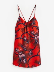 Superdry Red Printed Mini Slip Cami Dress - Image 4 of 5
