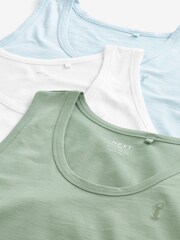 Green/White/Blue 3 Pack Stag Vest - Image 5 of 12