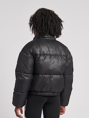Juicy Couture Black Funnel Neck Puffer Jacket - Image 2 of 7