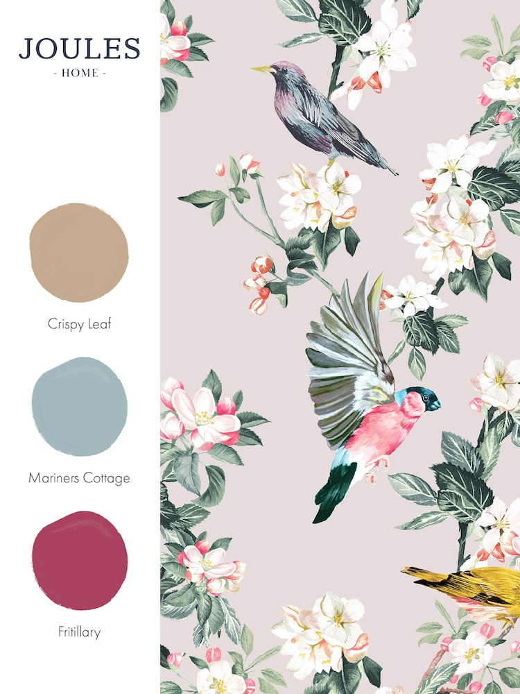 Joules Antique Creme Handford Garden Birds Wallpaper - Image 3 of 3