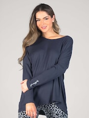 Pineapple Grey Womens Script Long Sleeves Top - Image 1 of 4