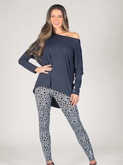 Pineapple Grey Womens Script Long Sleeves Top - Image 2 of 4