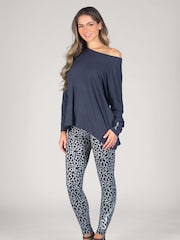 Pineapple Grey Womens Script Long Sleeves Top - Image 3 of 4