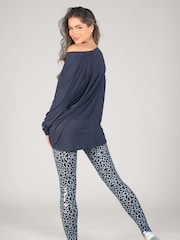 Pineapple Grey Womens Script Long Sleeves Top - Image 4 of 4