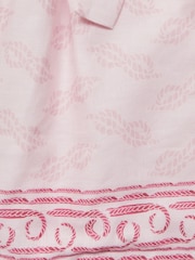 Reiss Pink Print Jacie 9-12 yrs Cap Sleeve Double Breasted Dress - Image 8 of 8