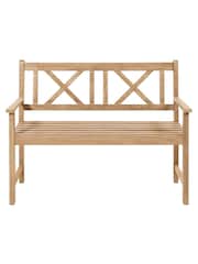 Pacific Natural Cambridge Outdoor 2 Seater Garden Bench - Image 2 of 4