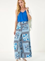 Pantalones de Pernera ancha con Estampado de Tile Roman - Imagen 2 de 5