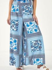 Pantalones de Pernera ancha con Estampado de Tile Roman - Imagen 4 de 5