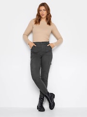 Long Tall Sally Black Cargo Stretch Skinny Jeans - Image 2 of 5