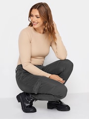 Long Tall Sally Black Cargo Stretch Skinny Jeans - Image 3 of 5