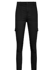Long Tall Sally Black Cargo Stretch Skinny Jeans - Image 5 of 5
