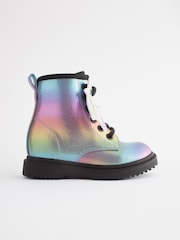 Rainbow Wide Fit (G) Warm Lined Lace-Up Boots - Image 2 of 6