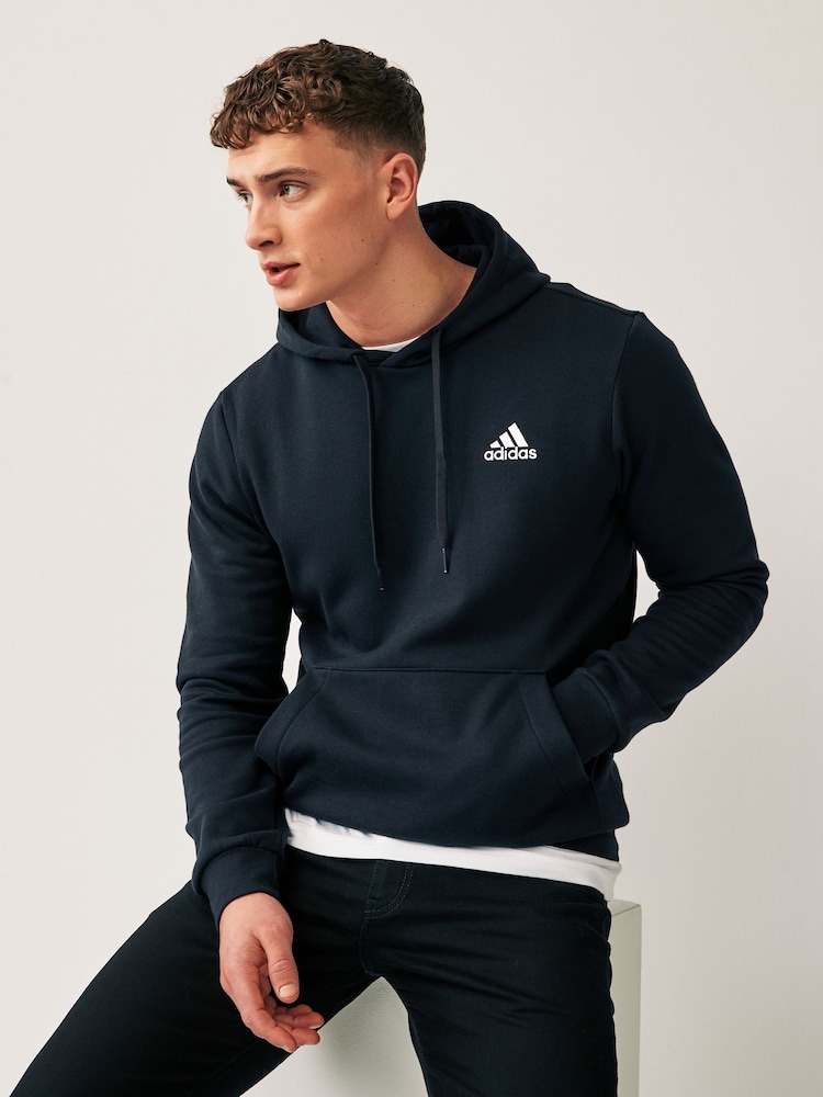 adidas Black Essential Fleece Hoodie - Image 1 of 5