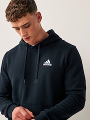 adidas Black Essential Fleece Hoodie - Image 4 of 5
