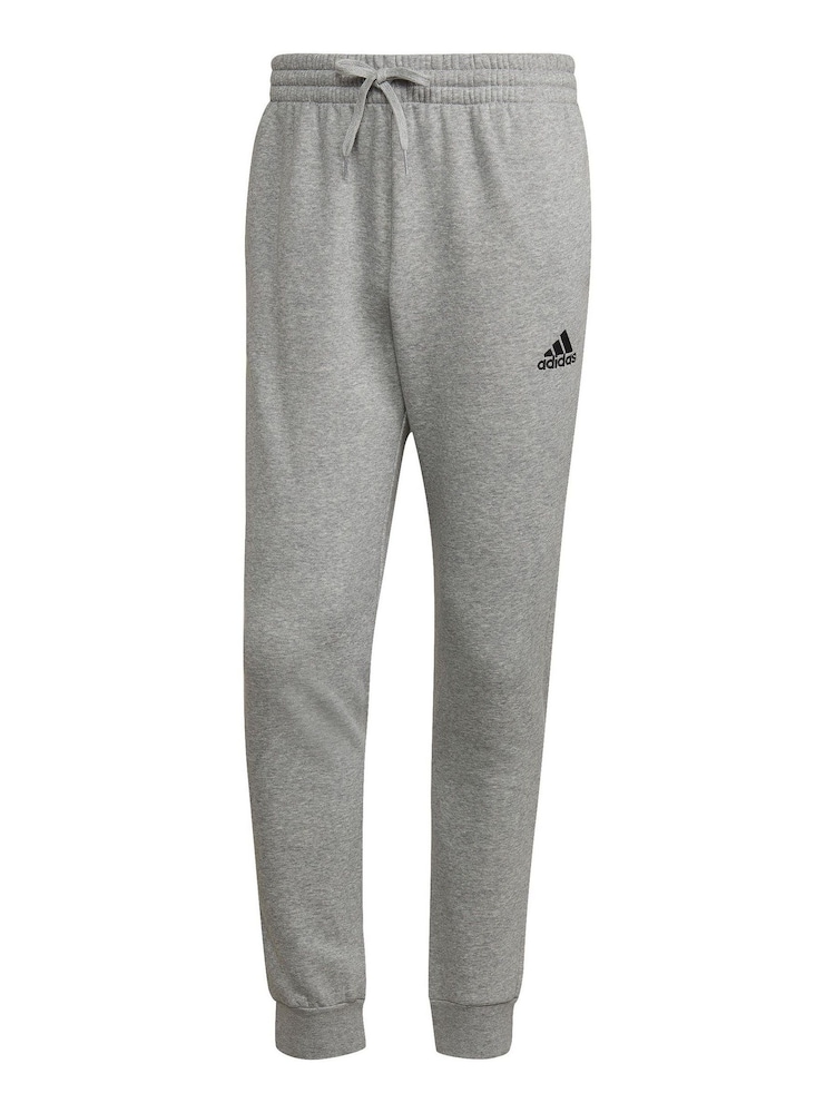 adidas Grey/Black Regular Essentials Fleece Tapered Joggers - Image 6 of 6