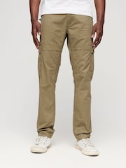 Khakigrün - Superdry Core Utility 100% Baumwoll-Cargohose - Bild 1 von 6