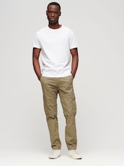 Khakigrün - Superdry Core Utility 100% Baumwoll-Cargohose - Bild 3 von 6