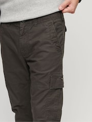 Superdry Black Core Cargo 100% Cotton Trousers - Image 4 of 7