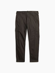 Superdry Black Core Cargo 100% Cotton Trousers - Image 5 of 7
