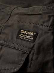 Superdry Black Core Cargo 100% Cotton Trousers - Image 6 of 7