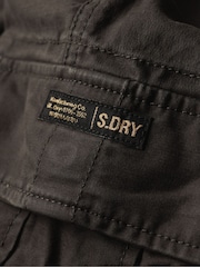 Superdry Black Core Cargo 100% Cotton Trousers - Image 7 of 7