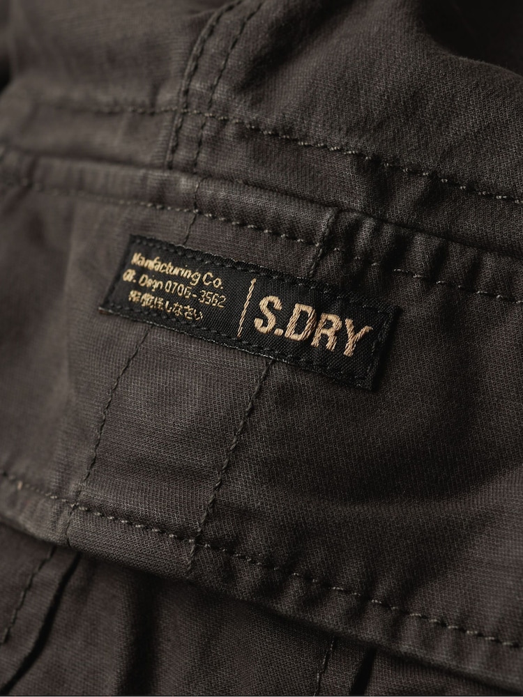 Superdry Black Core Cargo 100% Cotton Trousers - Image 7 of 7