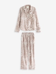 Laura Ashley Mauve Pink Josette Button Through Pyjamas Set - Image 10 of 12
