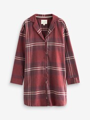 Laura Ashley Red Check Button Through Nightshirt - Image 7 of 8