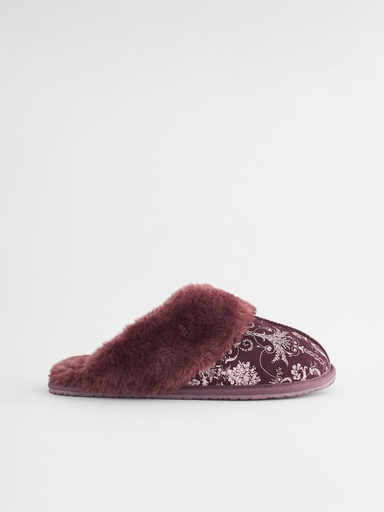 Laura Ashley Berry Josette Print Suede Mules - Image 9 of 9 Laura Ashley Berry Josette Print Suede Mules - Image 9 of 9