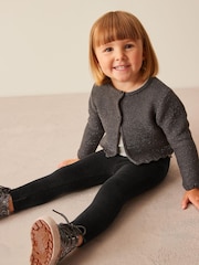 Black Velour Leggings (3mths-7yrs) - Image 1 of 6