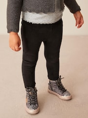 Black Velour Leggings (3mths-7yrs) - Image 2 of 6