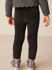 Black Velour Leggings (3mths-7yrs) - Image 3 of 6