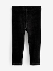 Black Velour Leggings (3mths-7yrs) - Image 4 of 6