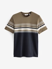 Navy Blue/Neutral Block T-Shirt - Image 5 of 7