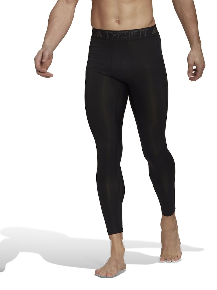 Schwarz - adidas Techfit AEROREADY Lange Trainingshosen - Bild 1 von 9 Schwarz - adidas Techfit AEROREADY Lange Trainingshosen - Bild 1 von 9